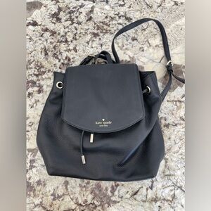 Kate Spade small backpack purse in black